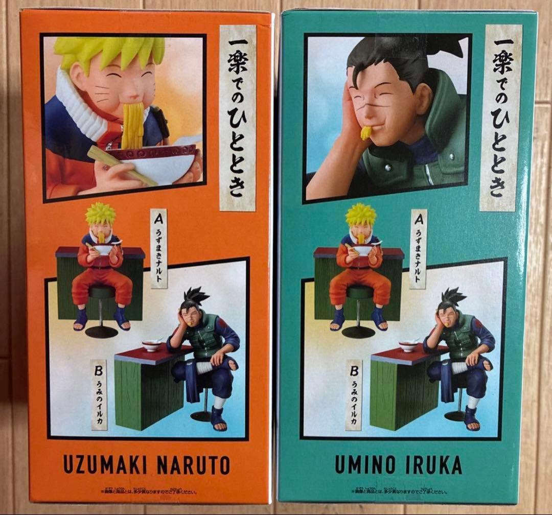 ナルト　フィギュア　一楽ラーメンセット　うずまきナルト　イルカ先生