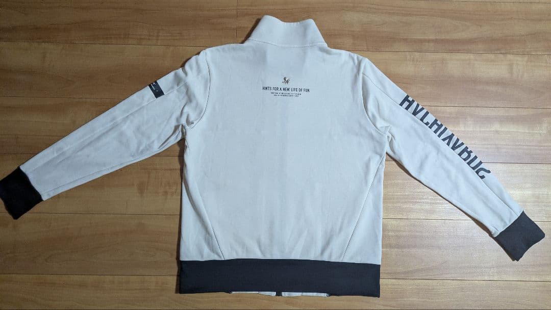 8 YARDS フルジップジャケット XL ホワイト