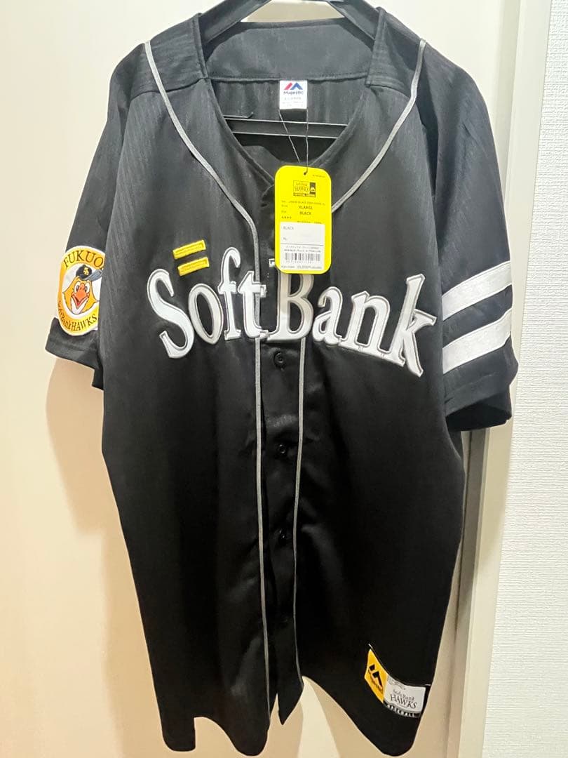 SoftBank Hawks ハリウッドザコシショウユニフォーム XL ブラック