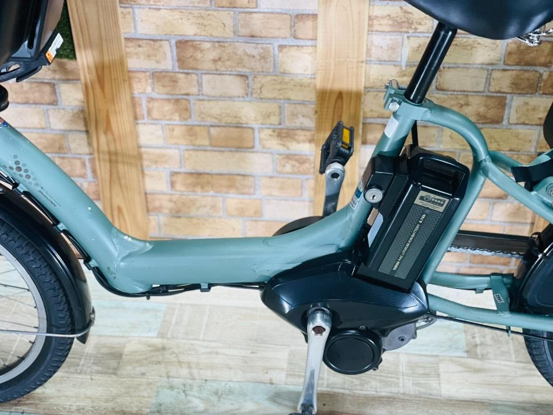 超特価 グリーン系 No1 ブリヂストン 子供乗せ電動アシスト自転車H1862