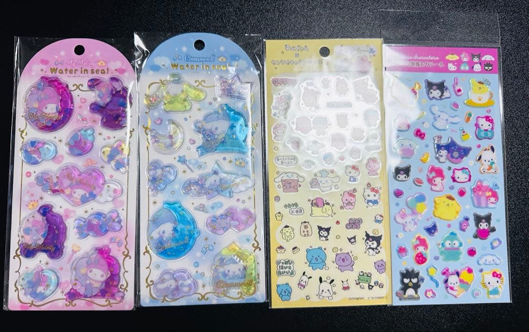 サンリオ　おはじき ウォーター キラキララインストーン　樹脂もりなど　まとめ売り
