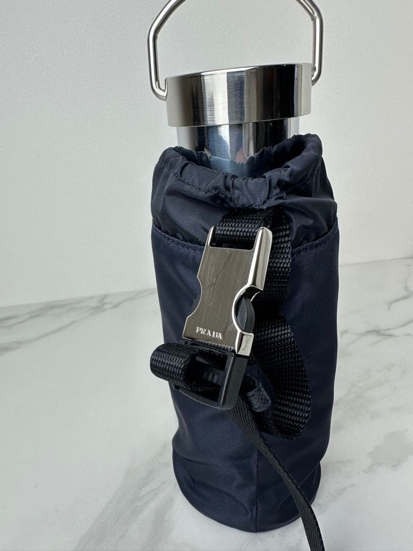 PRADA スチールタンブラー水筒　リナイロンカバー付き