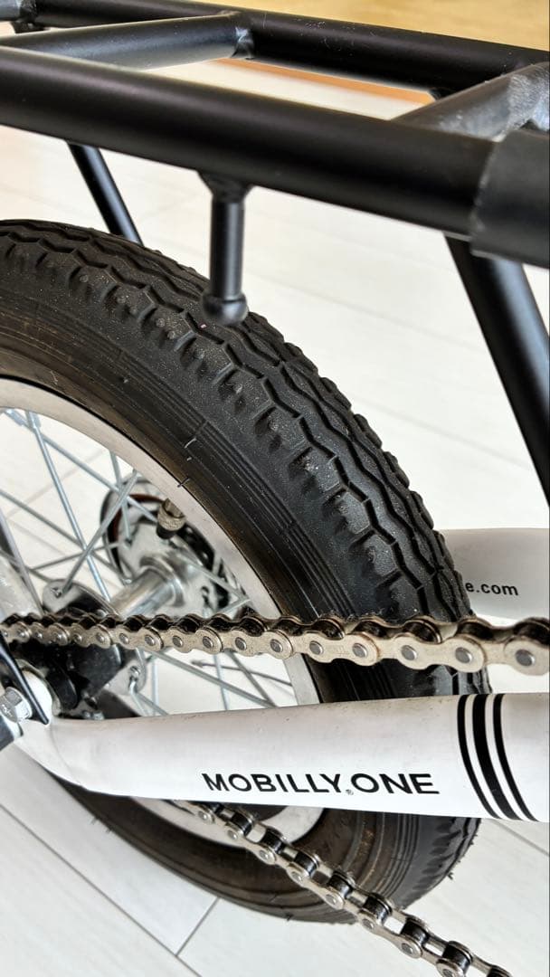 送料込みに変更MOBILLY ONE FDB120-X 折りたたみ自転車白