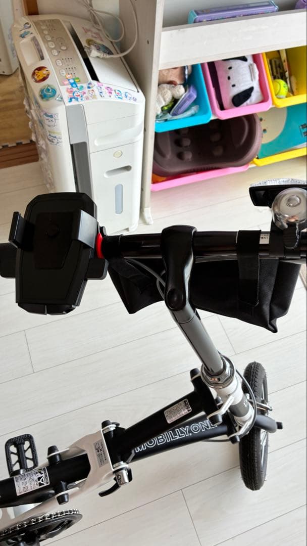送料込みに変更MOBILLY ONE FDB120-X 折りたたみ自転車白