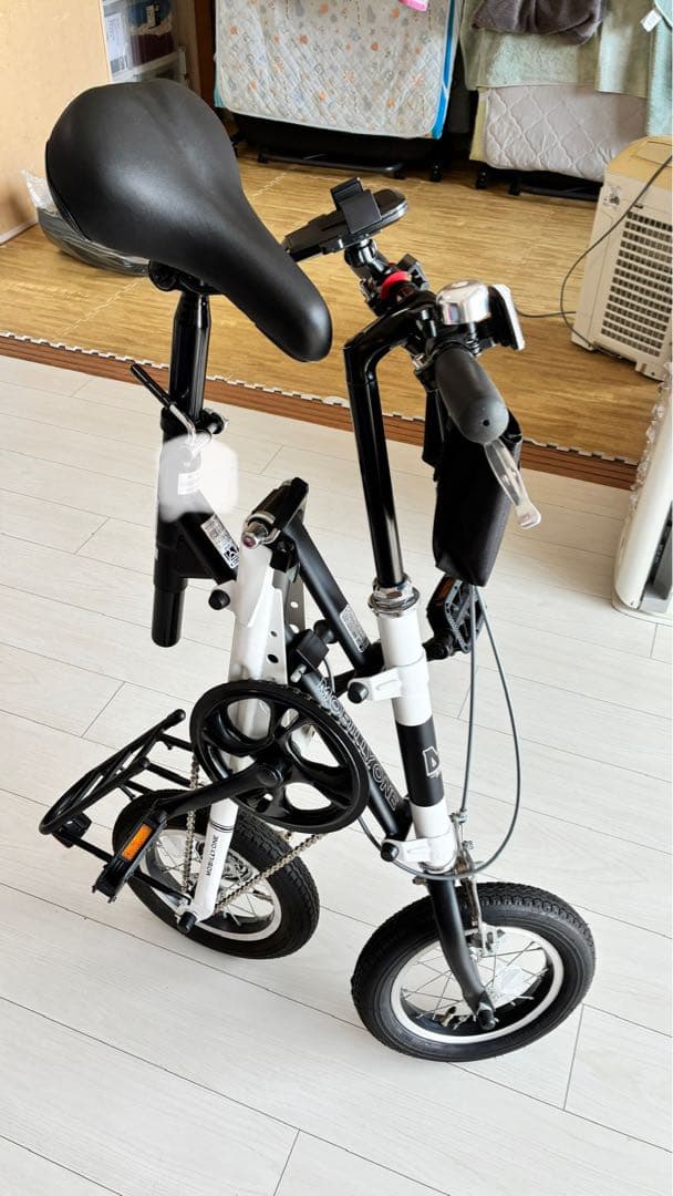 送料込みに変更MOBILLY ONE FDB120-X 折りたたみ自転車白