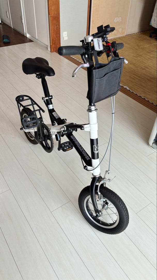 送料込みに変更MOBILLY ONE FDB120-X 折りたたみ自転車白