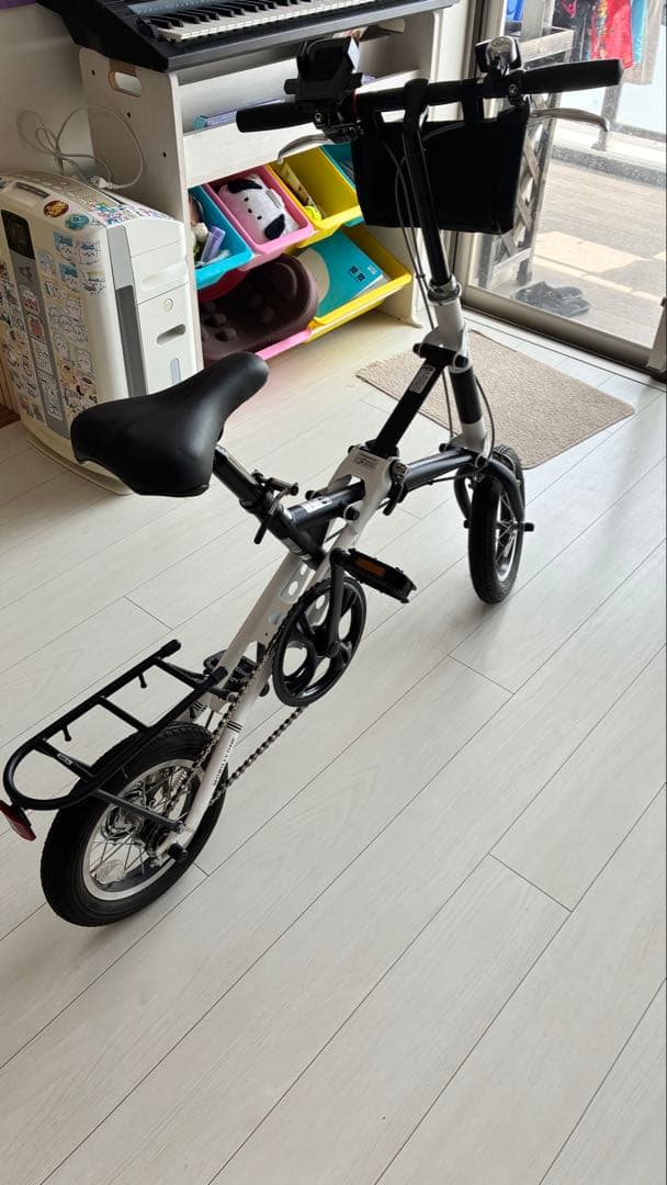 送料込みに変更MOBILLY ONE FDB120-X 折りたたみ自転車白