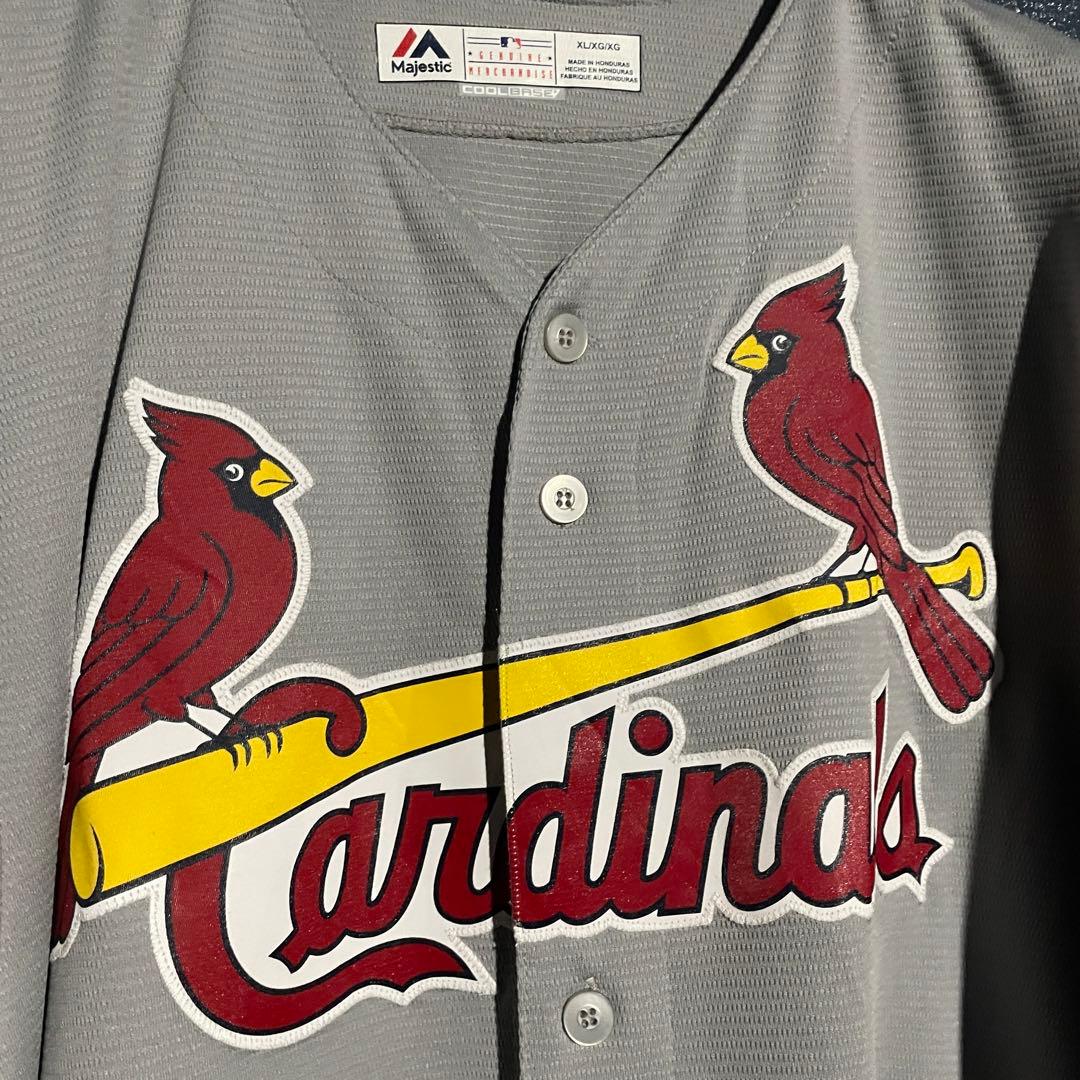 Majestic カージナルス　Cardinals ベースボールシャツ　2XL