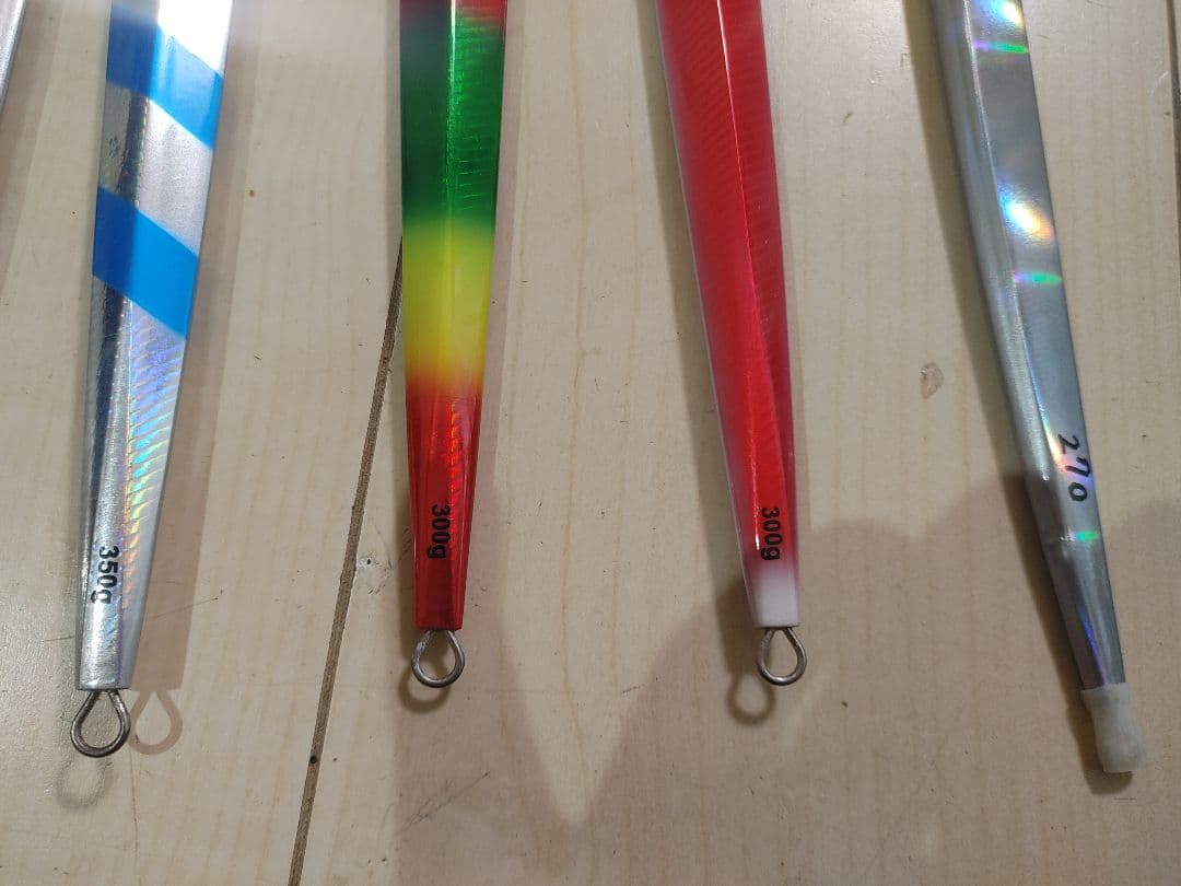 TBジグ　300～400g×4本 不明ジグ×2本　ロングジグ用ジグバッグセット！