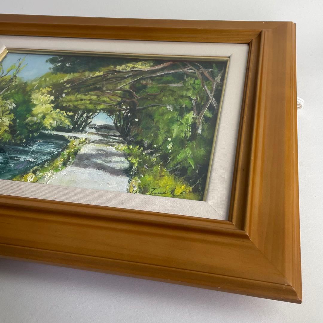 不明 油彩 油絵 銀杏 風景画 絵画