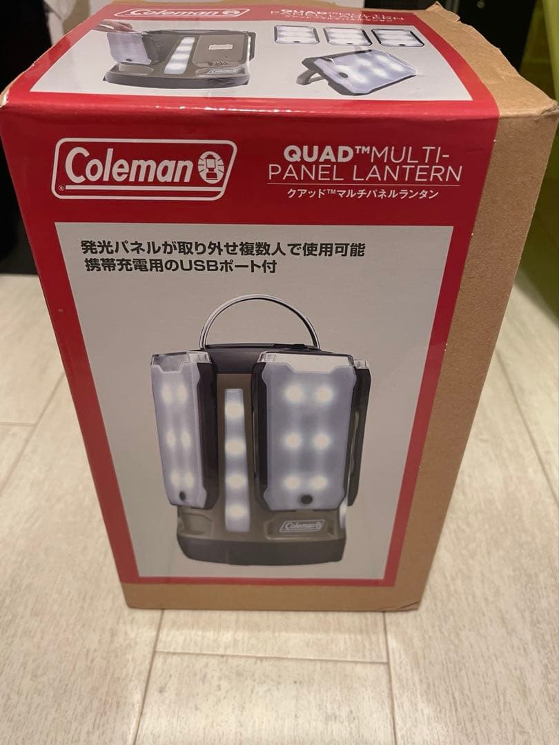 【新品未使用品】コールマン クアッド パネルランタン 限定オリーブ