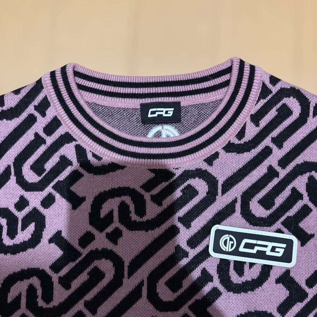 ゴルフウェア　ニットセットアップ　CPG ピンク