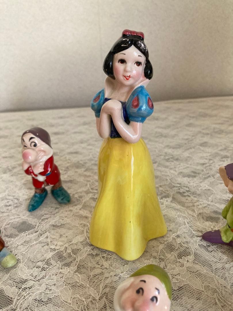 【希少】白雪姫　陶器置物セット スノービューティー