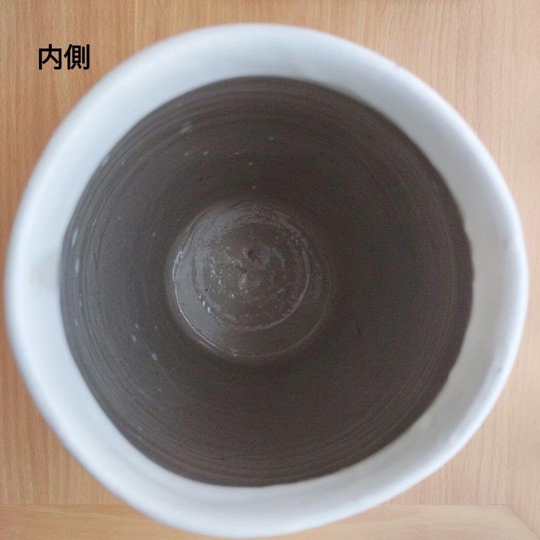 重森陽子　緑釉草文　壺　壷　花瓶　花器