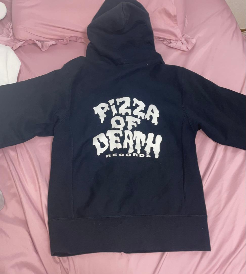PIZZA OF DEATH ジップパーカー S 黒