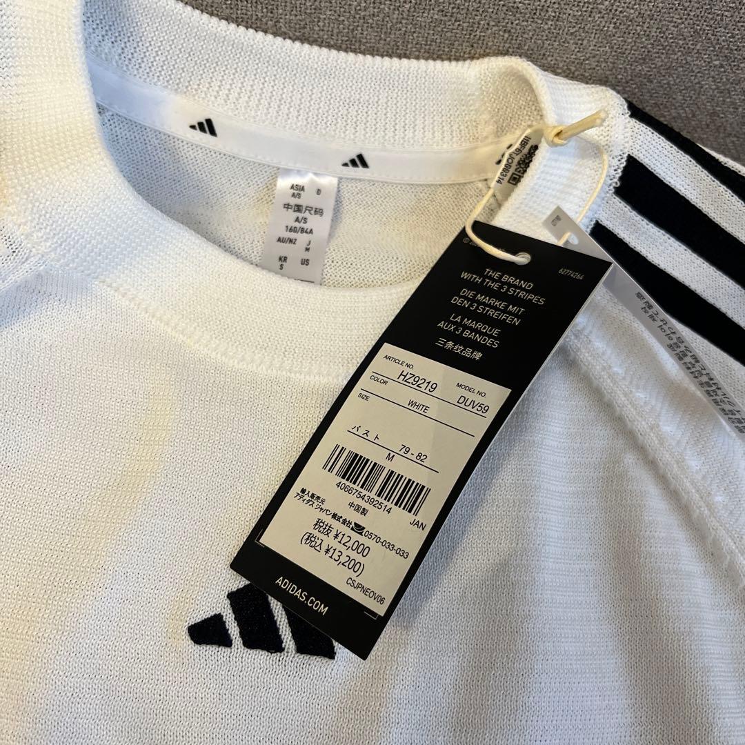 adidas ホワイト 長袖Tシャツ ゴルフウェア
