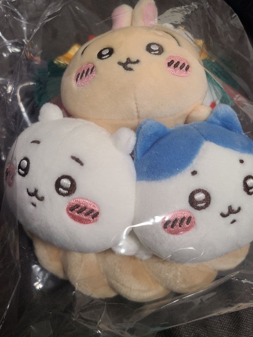 ちいかわらんど　しめ縄なぬいぐるみ　お正月　ハチワレ　ウサギ　マスコット　正規品