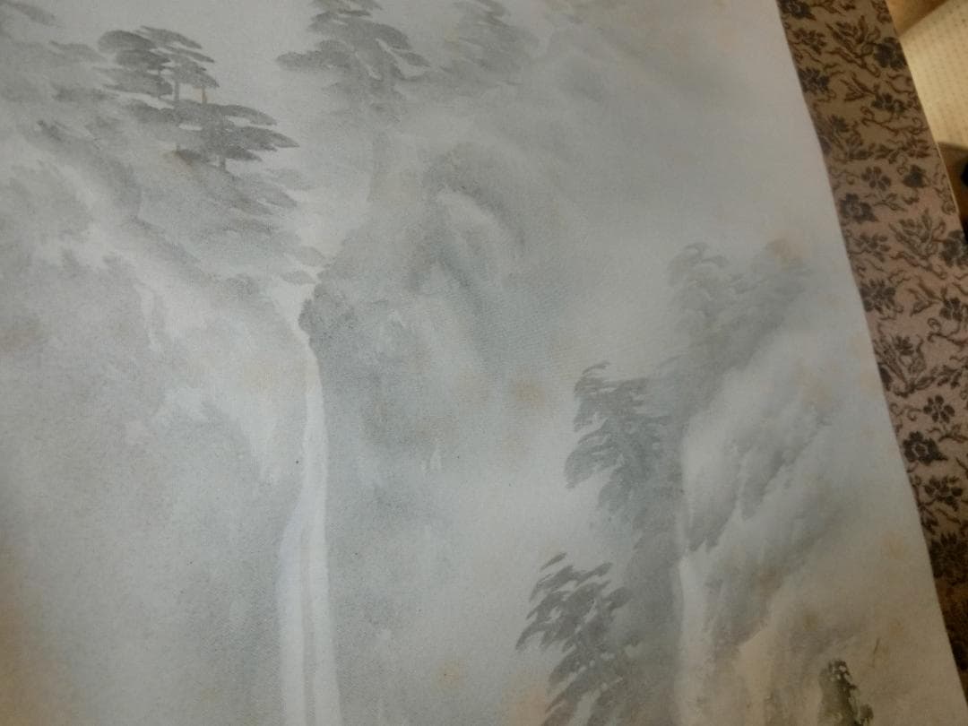 ㊱水墨画 水墨山水 春水画