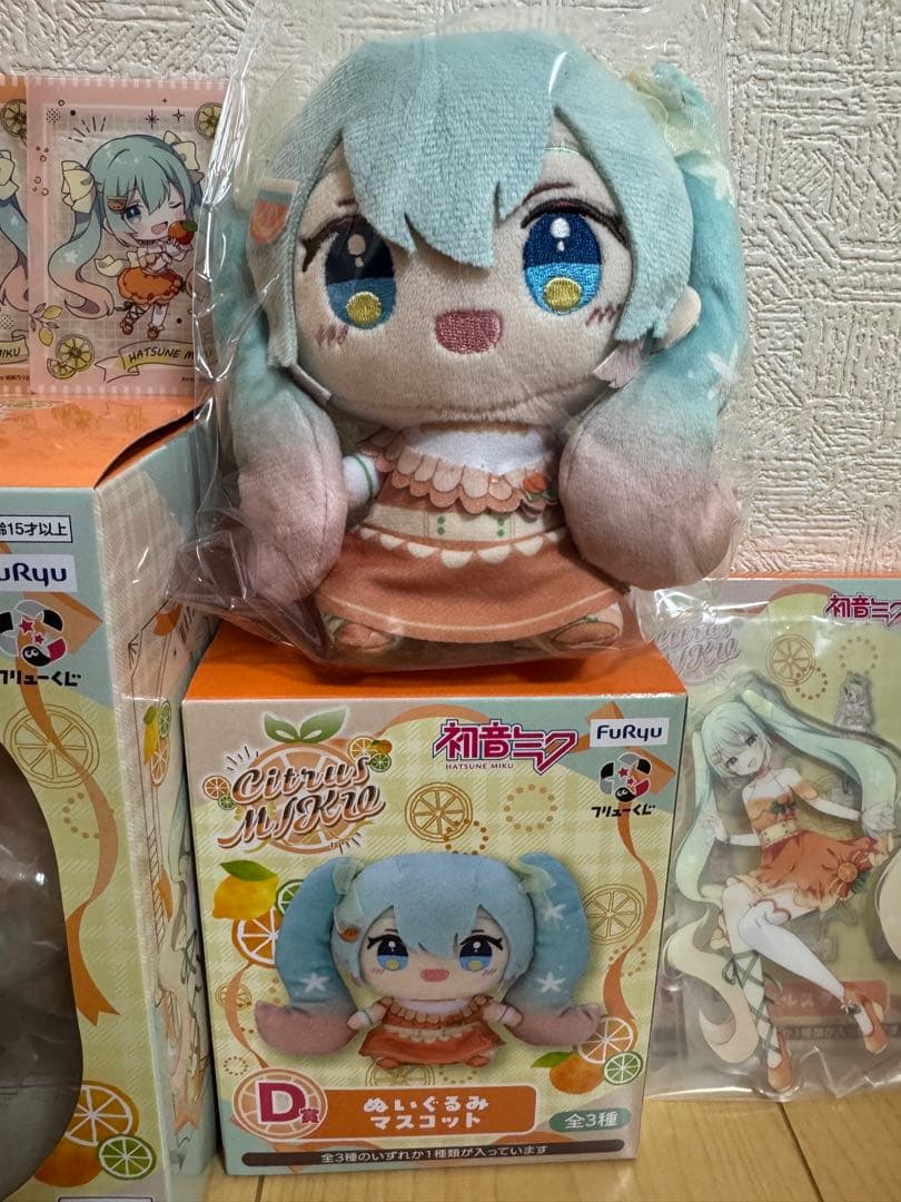 フリューくじ初音ミク CitrusMIKU A賞・D賞・E賞・G賞合計7点セット