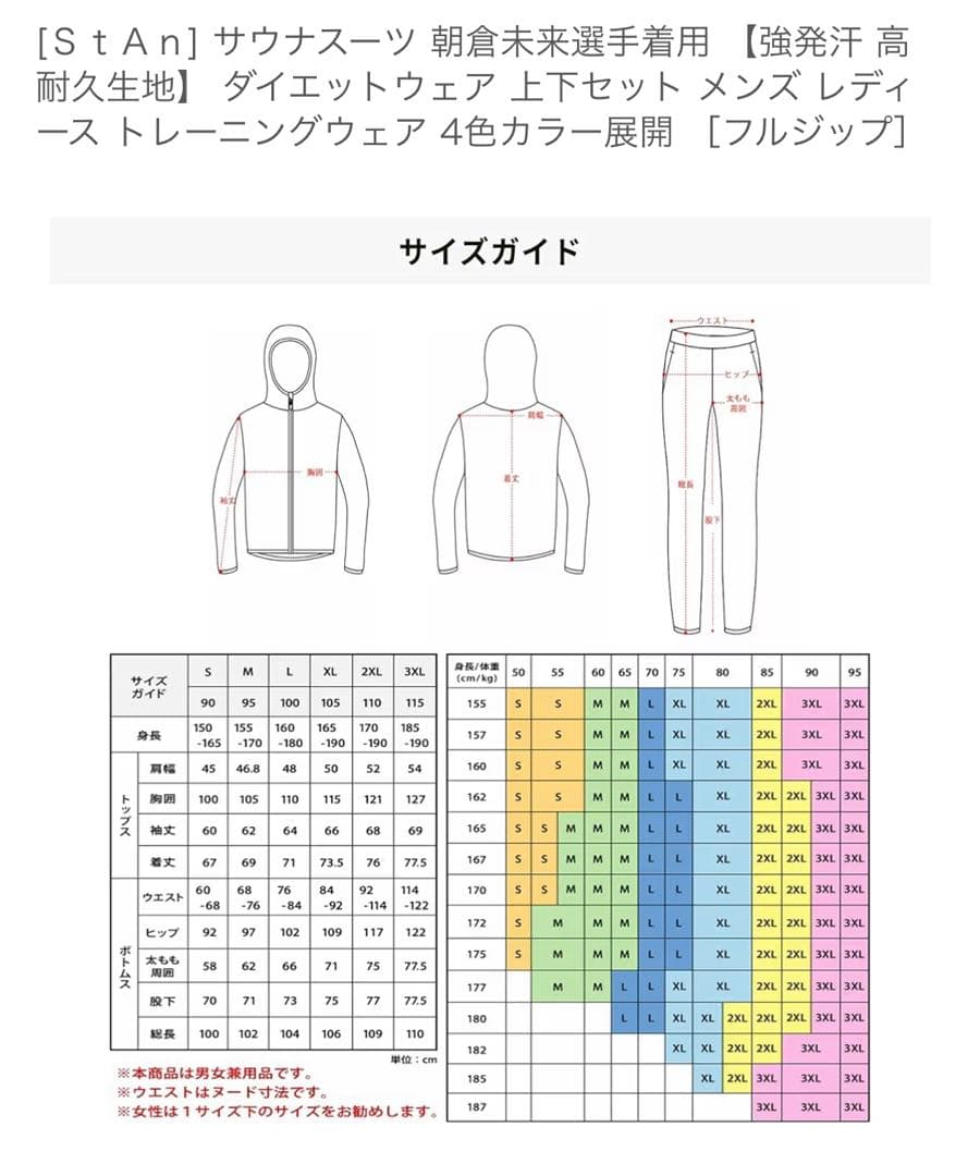 ［StAn］サウナスーツ　Sサイズ　インナー　Mサイズ　セット　レディース