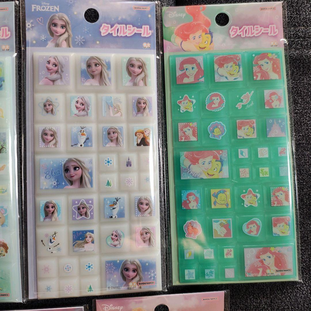 9枚！まとめ売り！タイルシール たまごっち てんしっち ディズニー シール交換