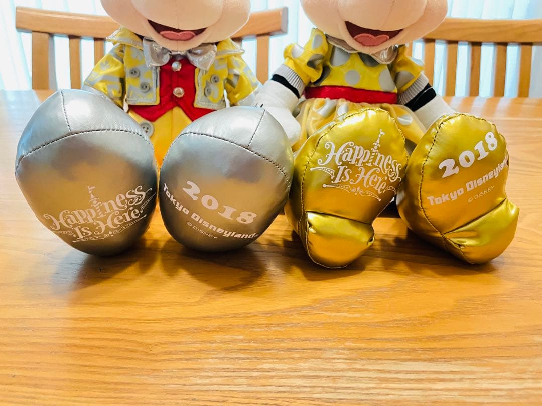 ディズニー　金コス　ぬいぐるみ　ミッキー　ミニー