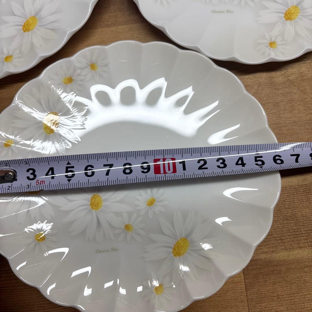 Christian Dior デイジー花柄皿 5枚セット 約16cm