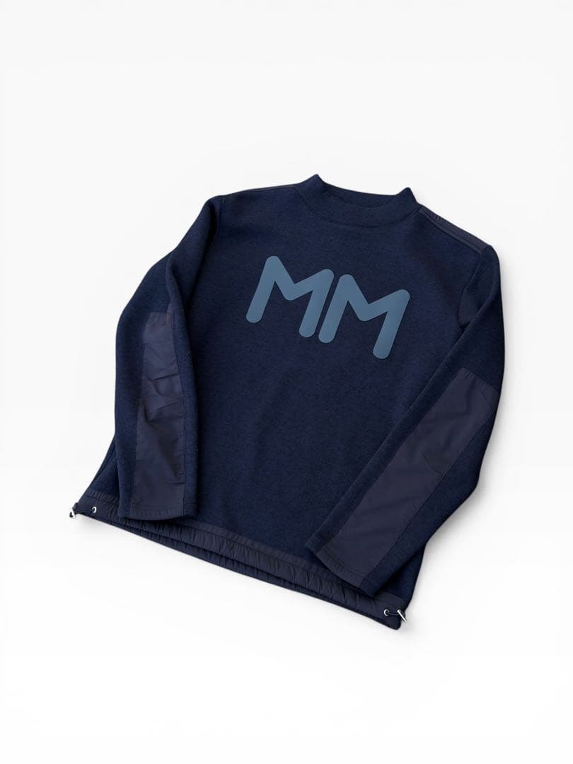 muta MARINE GOLF ニット セーター モックネック L ビッグロゴ