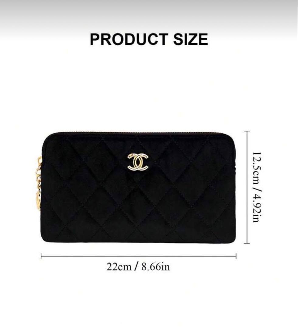 ♡CHANEL ブラック キルティングポーチ♡
