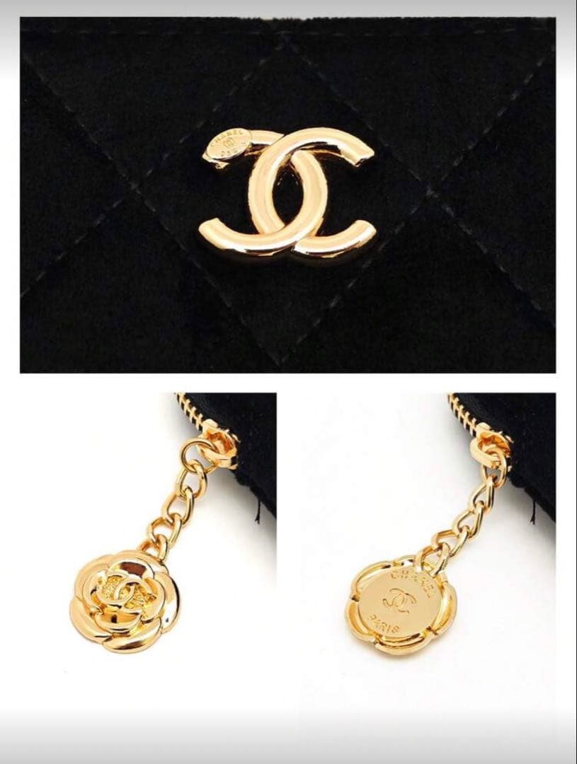 ♡CHANEL ブラック キルティングポーチ♡