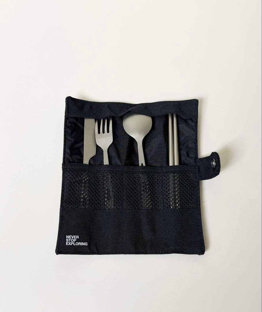 チタン製カトラリーセット 4点 ケース付き 軽量 THE NORTH FACE