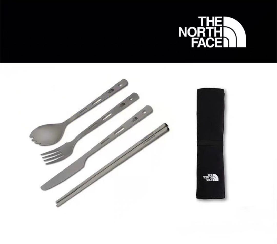 チタン製カトラリーセット 4点 ケース付き 軽量 THE NORTH FACE