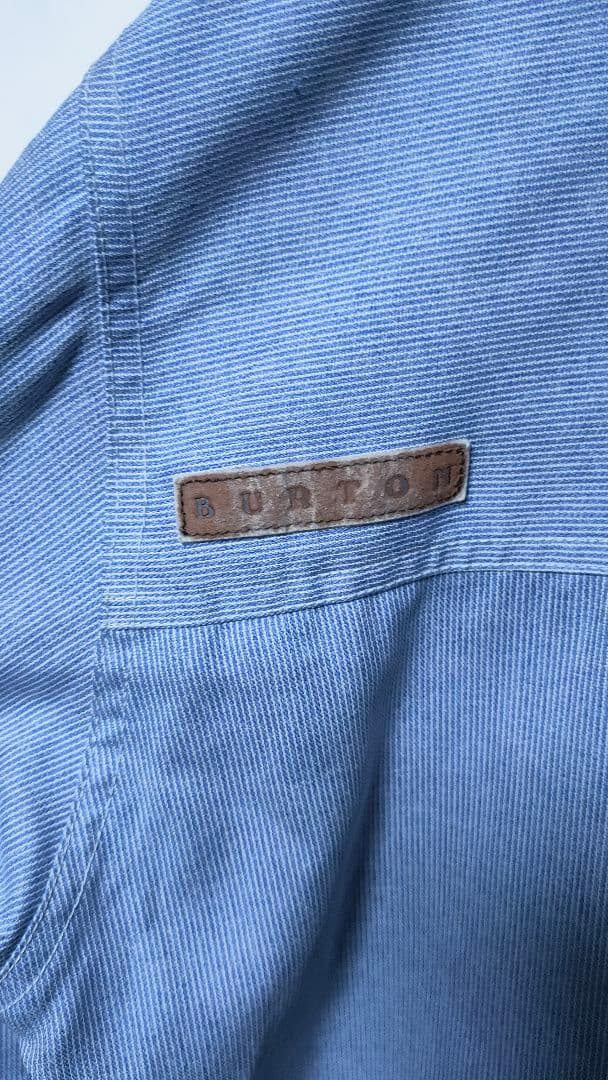【BURTON バートン】スノーボードウェア メンズM 水色 コットンライク