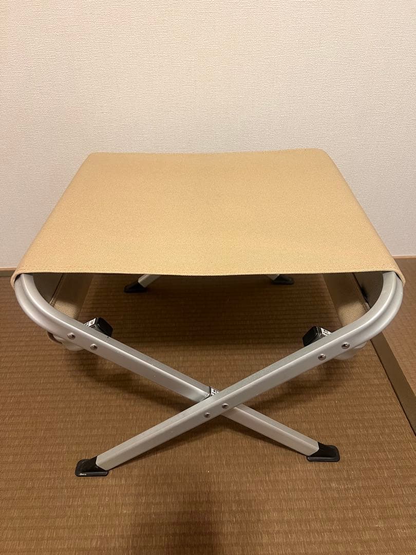 【美品】スノーピークpeakローチェアオットマン/LVー103KHカーキ