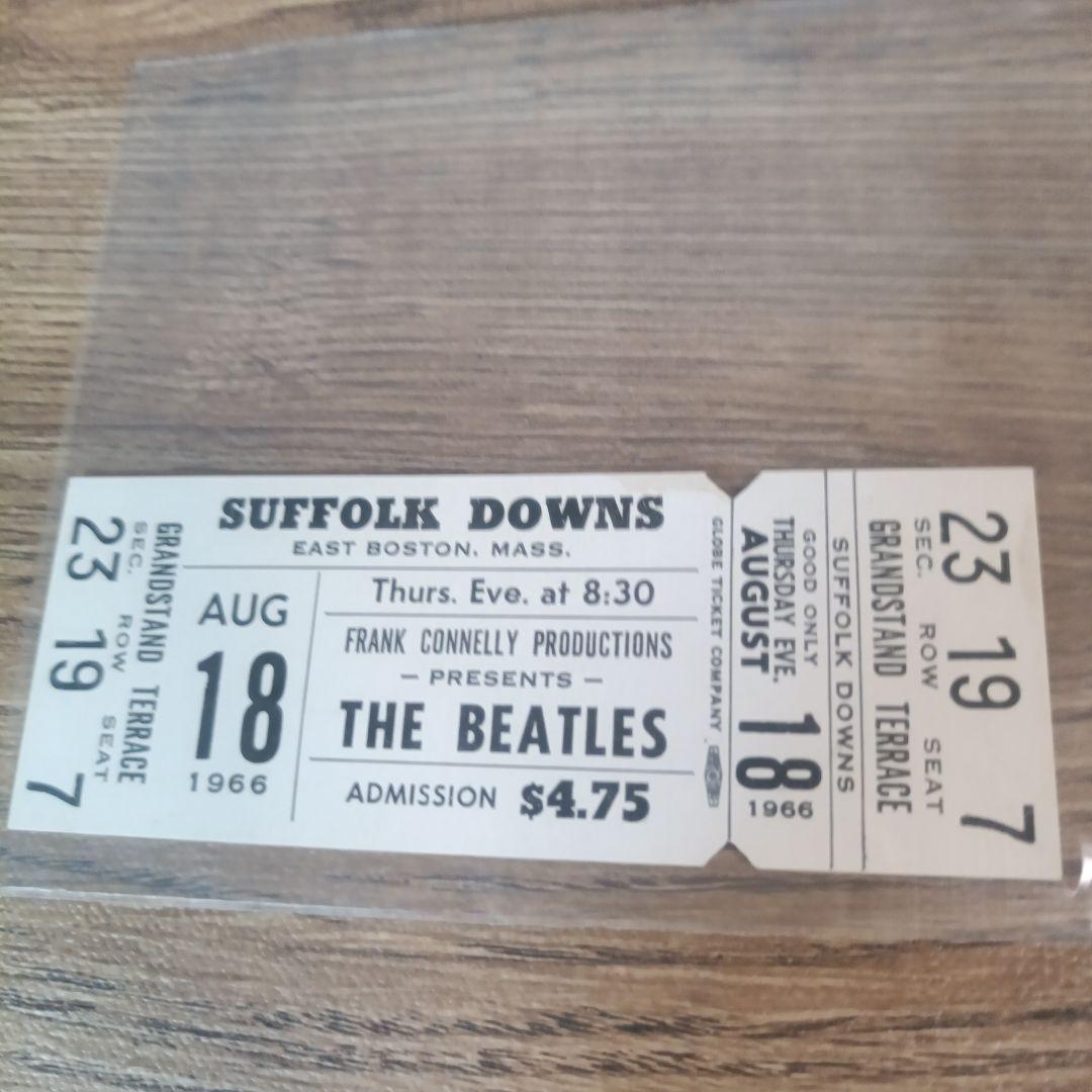THE BEATLES 1966 未使用コンサートチケット アメリカ