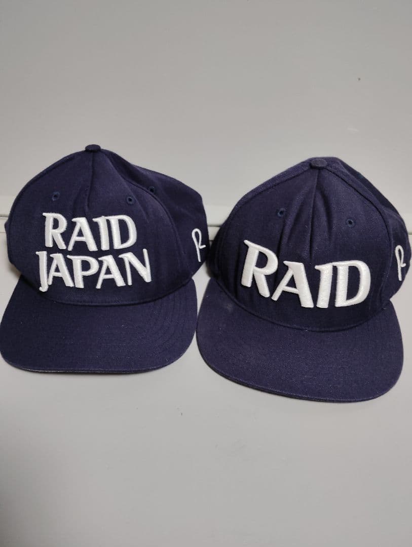レイドジャパン RAID JAPAN ロゴキャップ ネイビー 2個セット