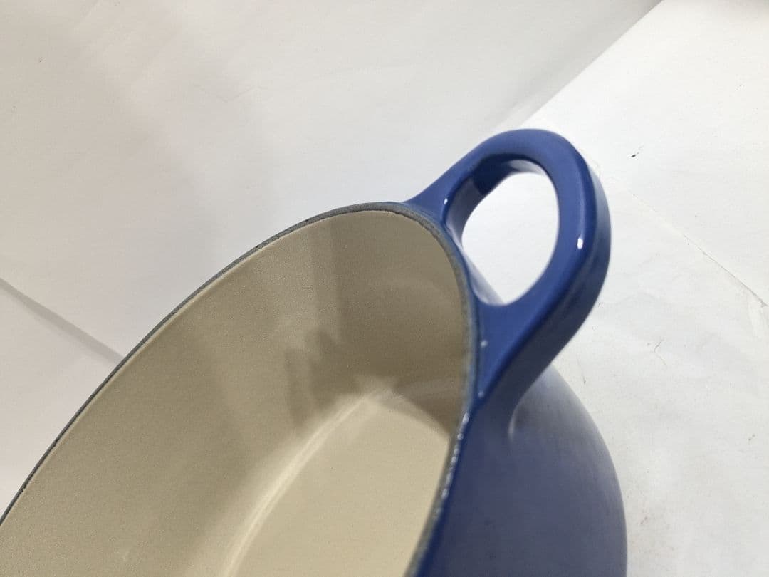 ル・クルーゼ　Le　Creuset　オーバル　ブルー　25cm