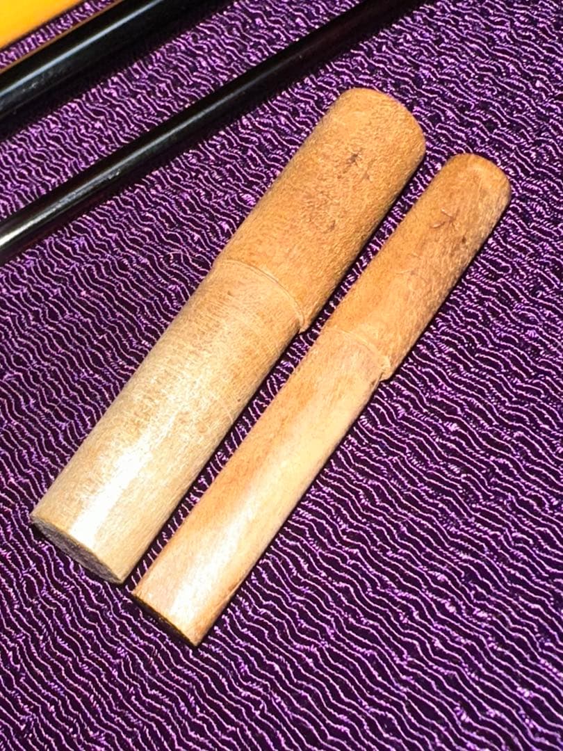 貴重な14尺1寸竿で４本継のへら竿　朴石作 つり心 妙 硬調 節巻 綿握り