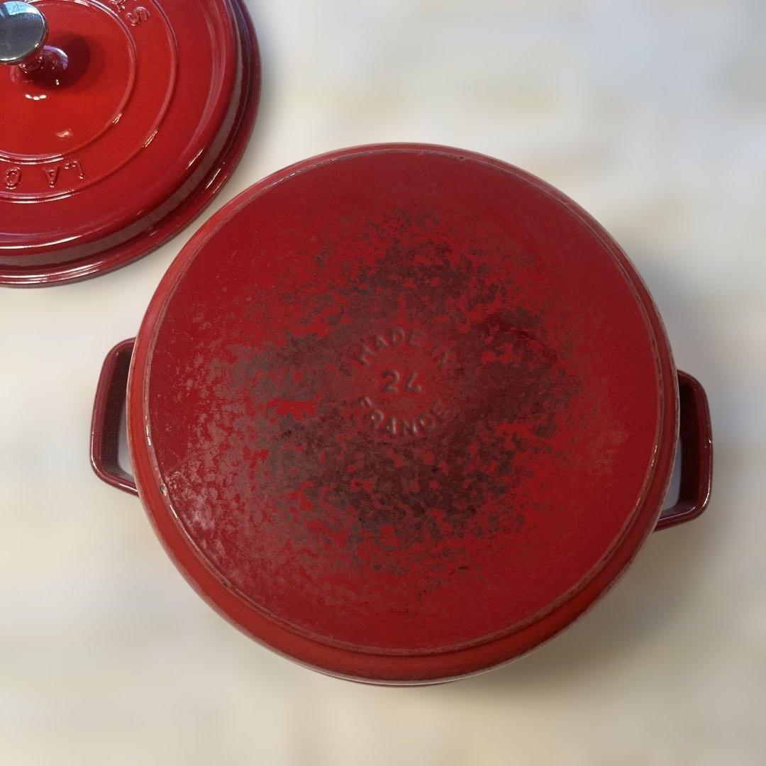 STAUB 両手鍋 24cm チェリー