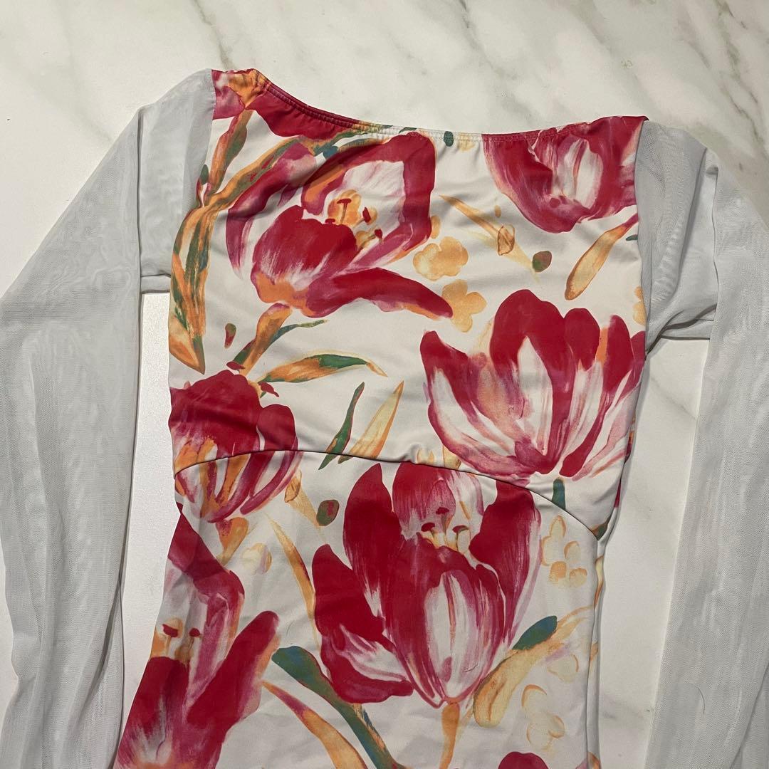 【美品】スティナ♡長袖レオタード　L