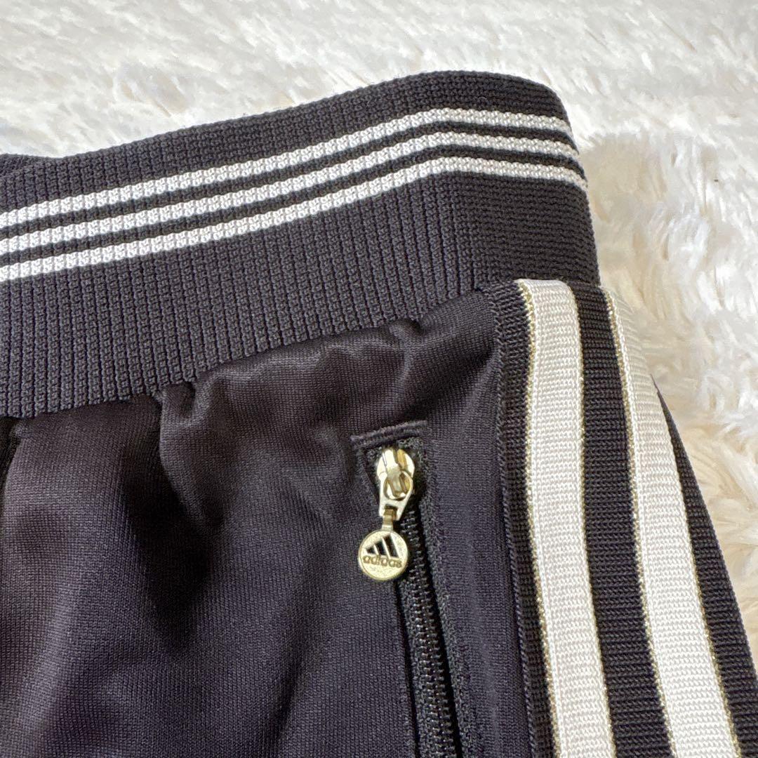 00s Y2K adidas ジャージセットアップ フレアパンツ ゴールドロゴM
