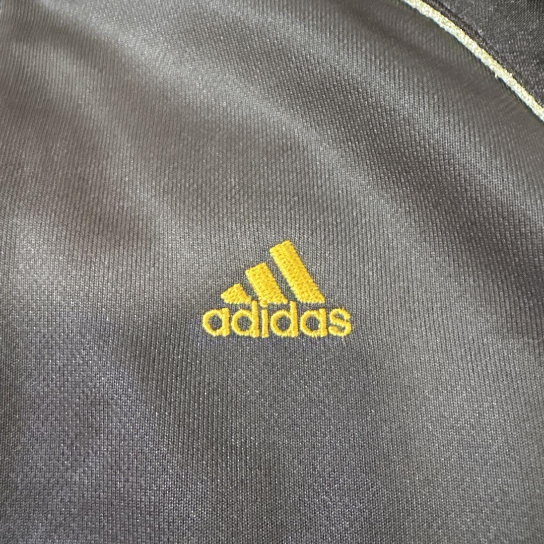 00s Y2K adidas ジャージセットアップ フレアパンツ ゴールドロゴM