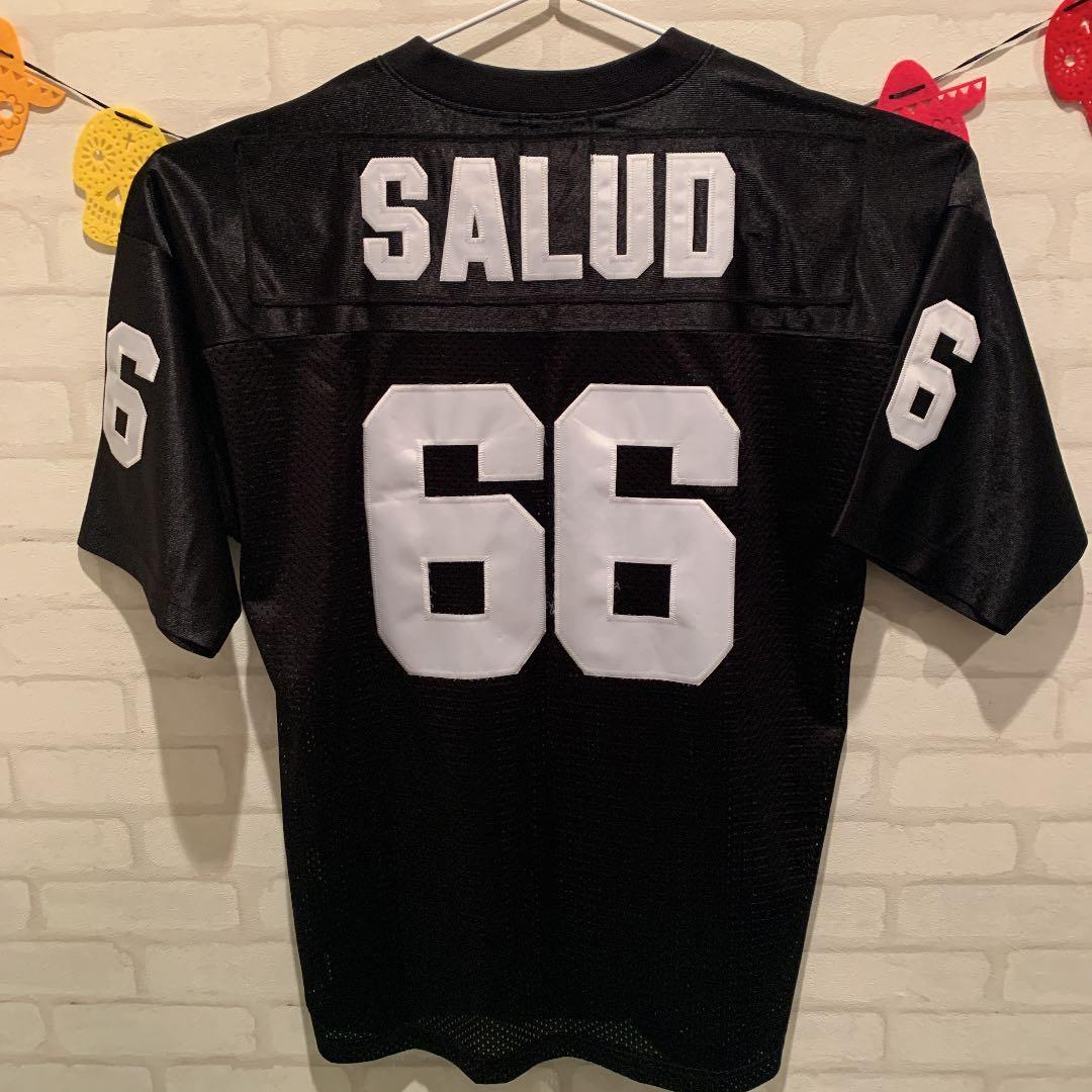 salud 激レア　フットボールシャツ　90s チカーノ  ローライダー