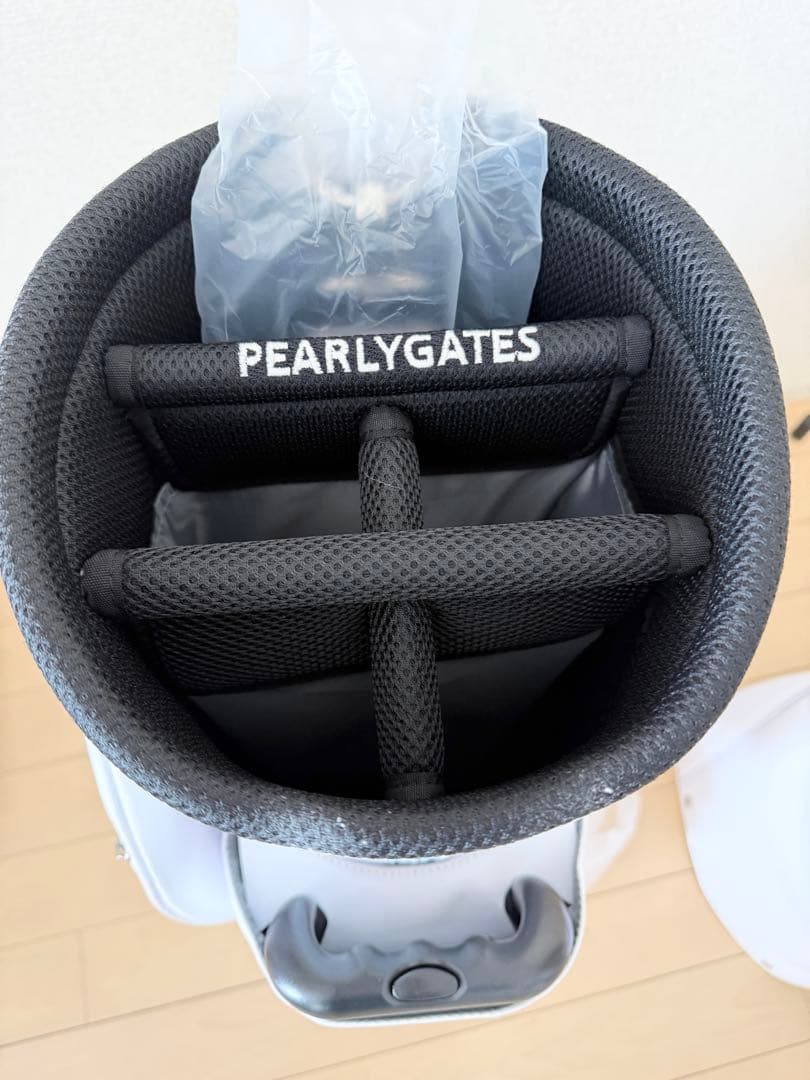 PEARLY GATES ホワイト キャディバッグ カバー付き パーリーゲイツ
