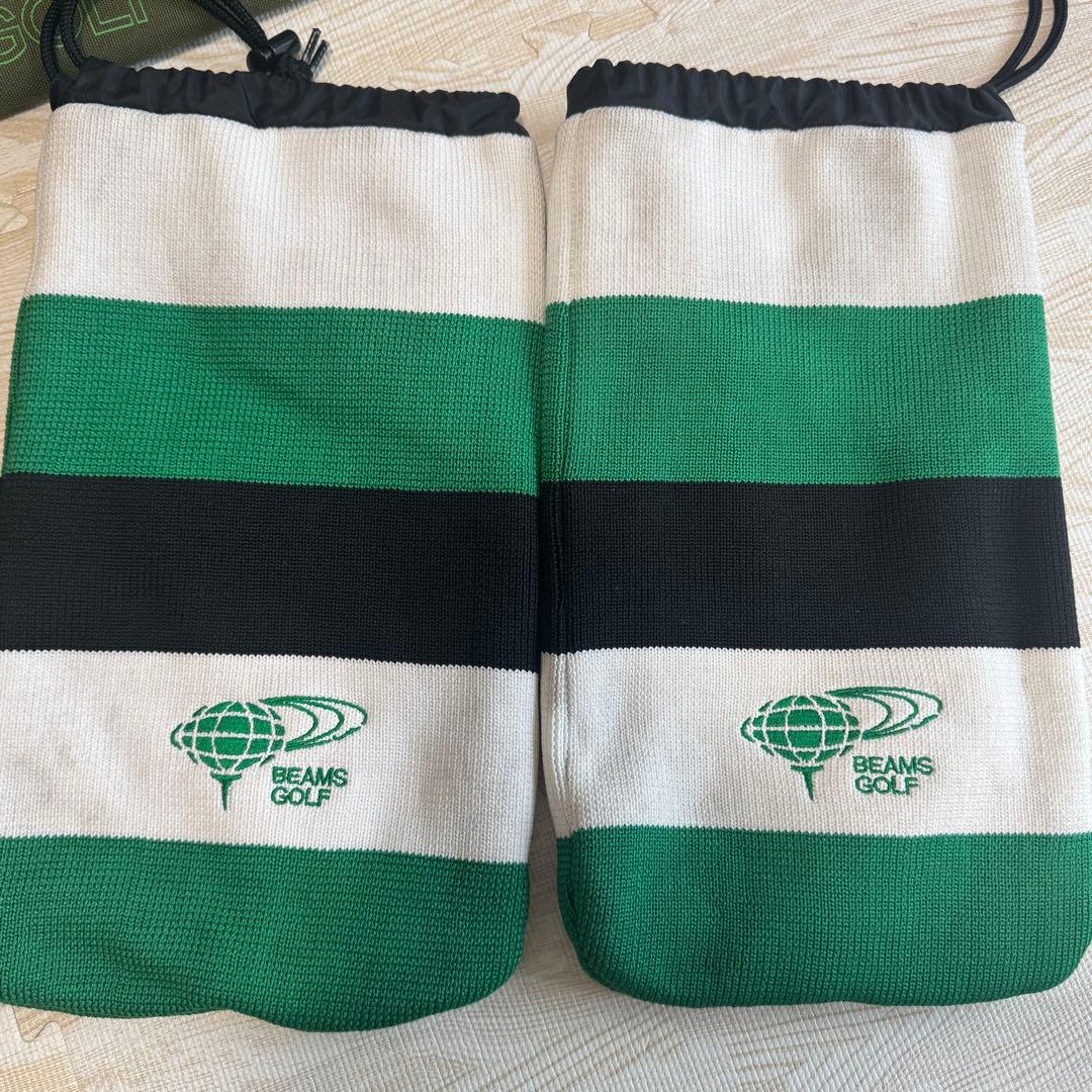 BEAMS GOLF ゴルフバッグ シューズケース ポーチ セット グリーン
