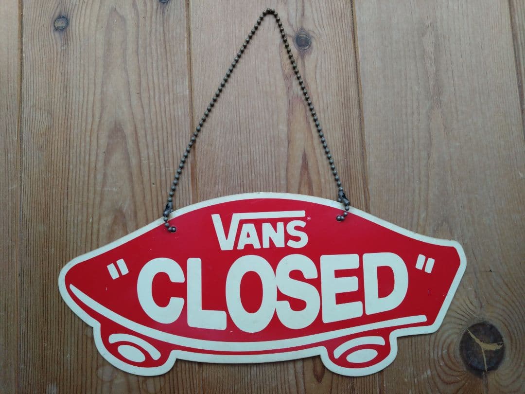 非売品！VANS オープン・クローズサインボード　バンズ 看板 ディスプレイ