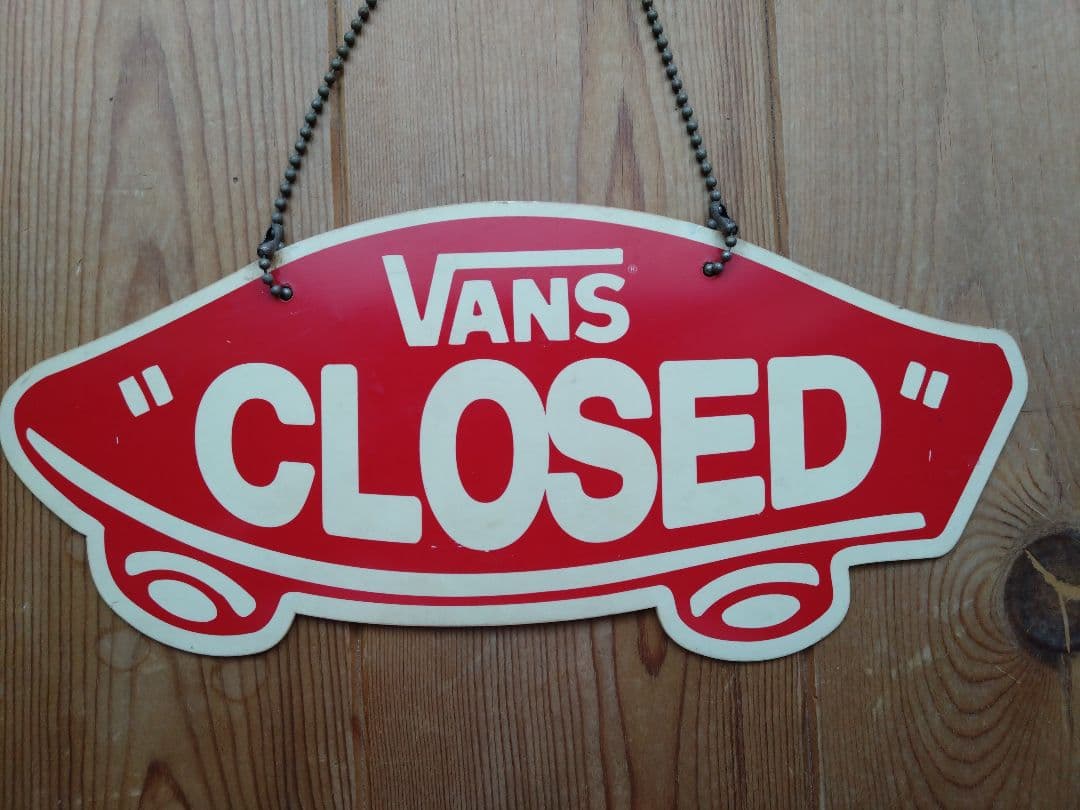 非売品！VANS オープン・クローズサインボード　バンズ 看板 ディスプレイ
