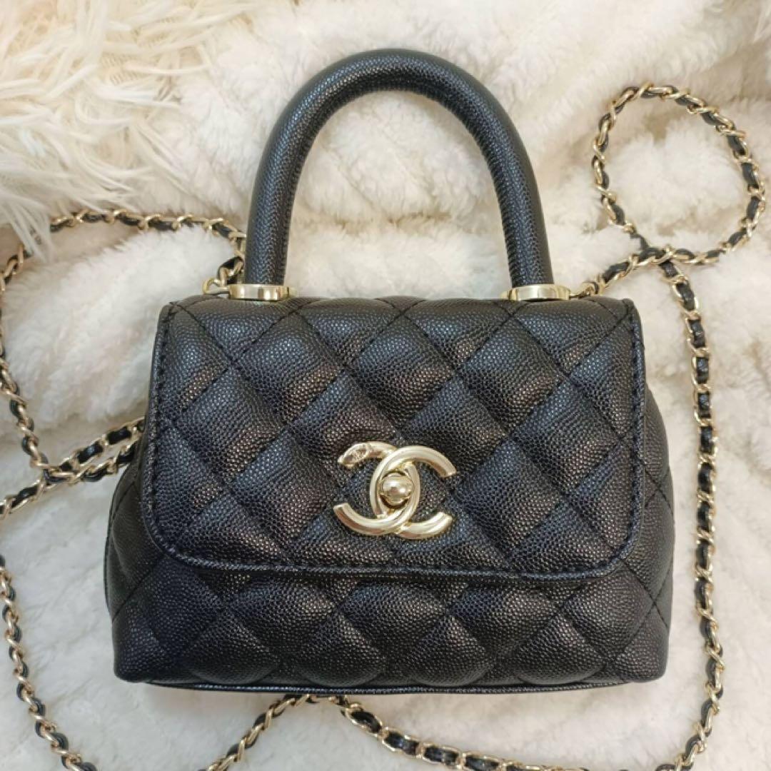 CHANELノベルティ ミニ ショルダーバッグ キルティング ゴールド2WAY
