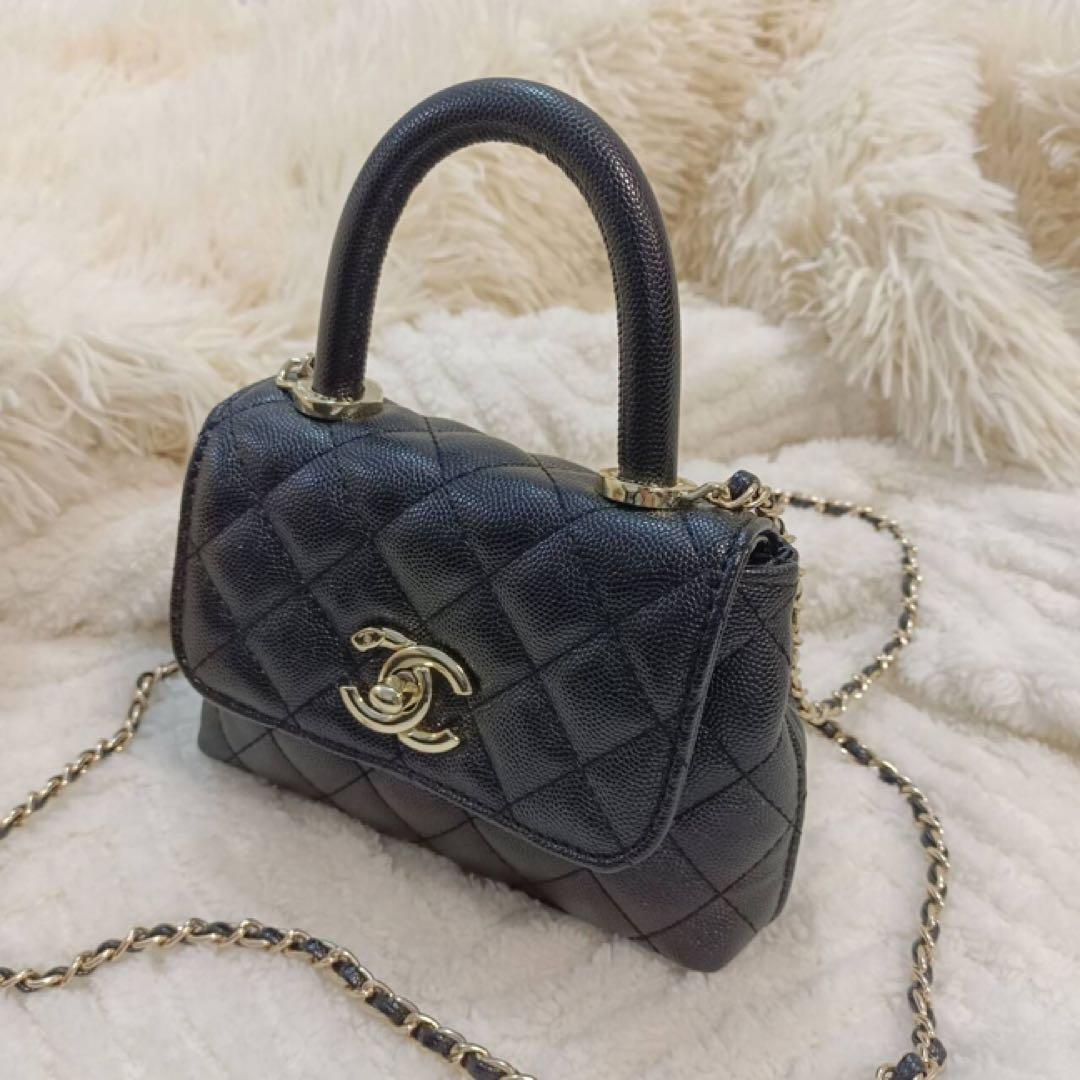 CHANELノベルティ ミニ ショルダーバッグ キルティング ゴールド2WAY