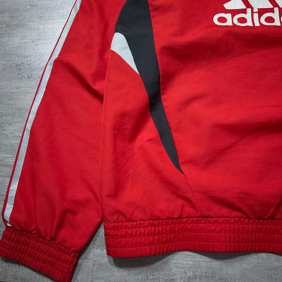 00s adidas リヴァプール ナイロンジャケット ハーフジップ アノラック